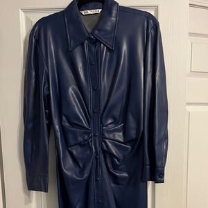 Zara Faux Leather Dress